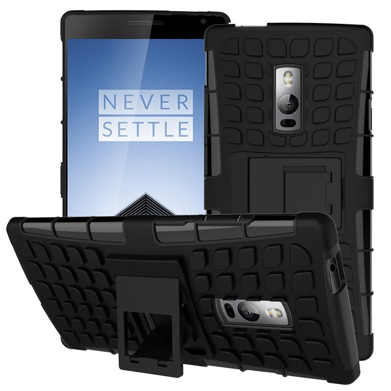 Броня Телефон чехол для OnePlus 2 Чехол противодетонационный Пластик Силиконовые
