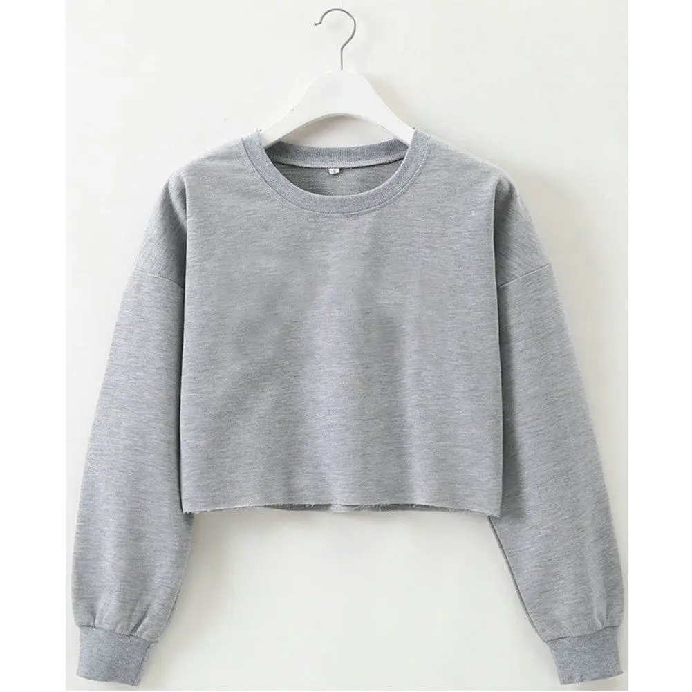 

Fashion Women Long Sleeve Loose Hoodies Casual Summer Tops Solid