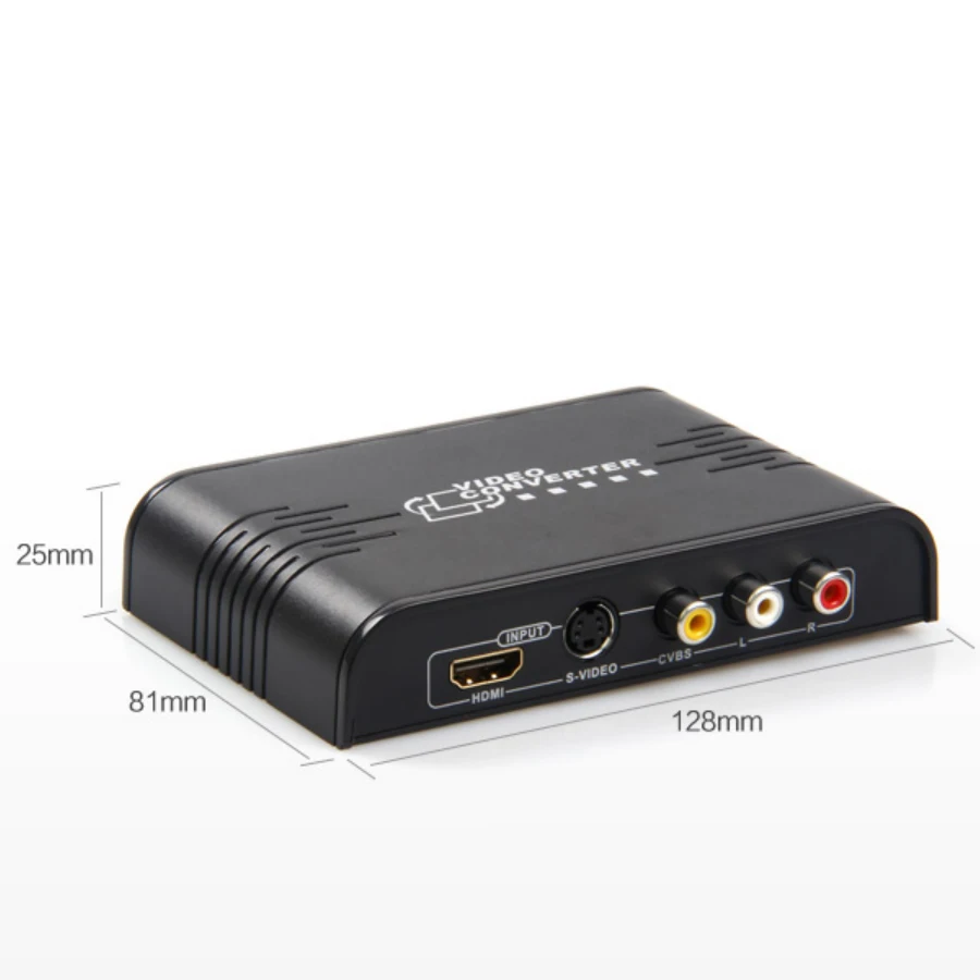 Композитный 3 RCA видео CVBS S к HDMI преобразователь R/L аудио 720P / 1080P HD Upscaler DVD CD HDTV|s-video to