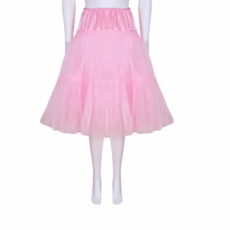 Новые длинные VTG 1950 s PinUp Rockabilly жесткая сетчатая винтажная юбка