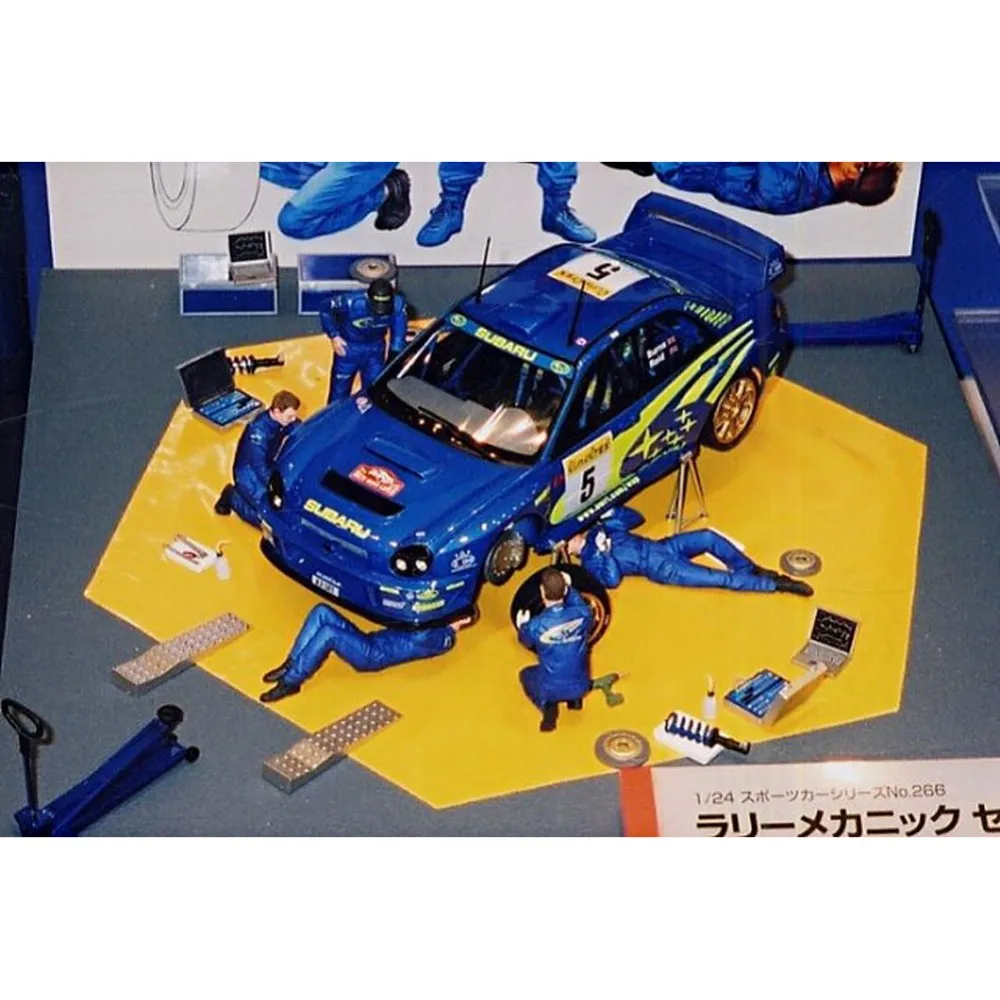 Tamiya 24266 1/24 набор механиков для ралли миниатюрные фигурки сборные пластиковые
