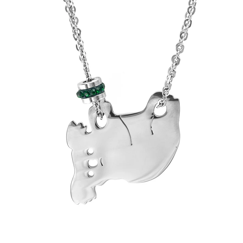 Ожерелье Koala камень по дню рождения женское из нержавеющей стали | Украшения и