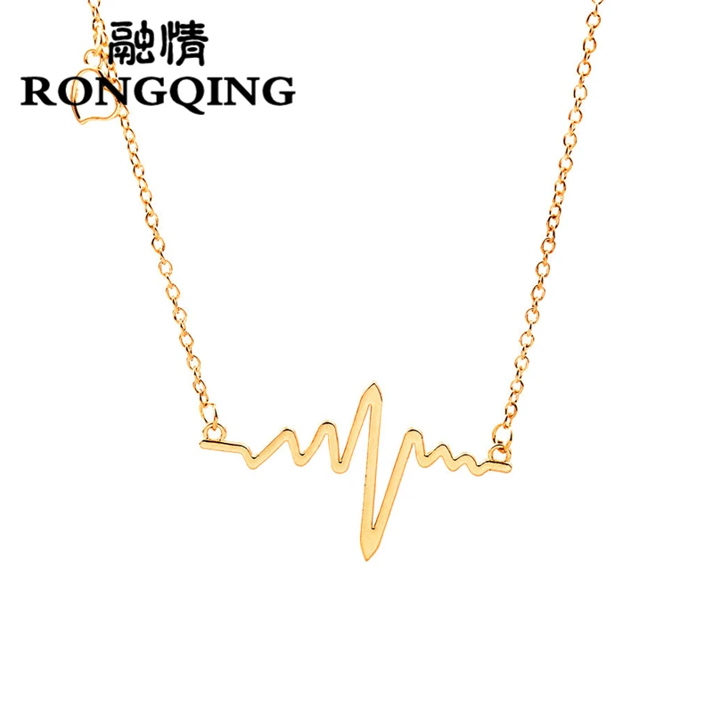 RONGQING 1 шт. модное дизайнерское ожерелье ювелирные изделия волнистые линии форма