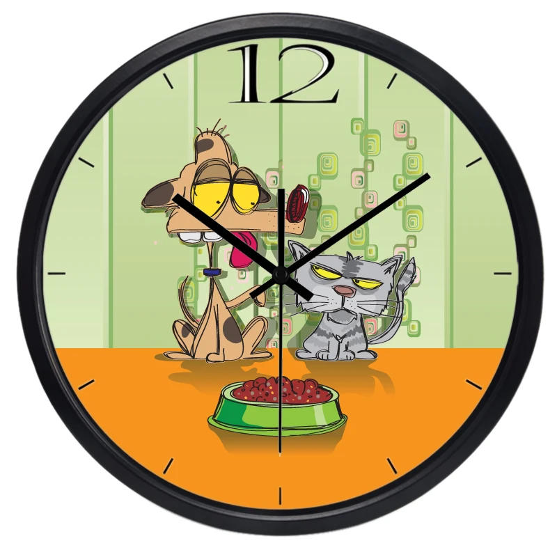 Креативные Мультяшные настольные часы с изображением смешных животных эмоций