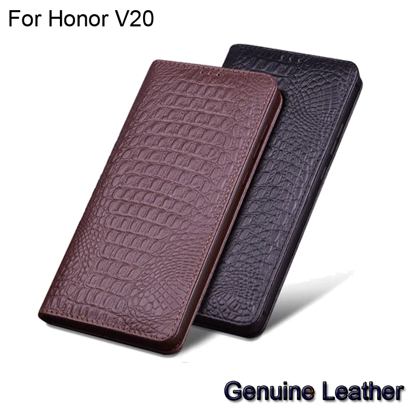 

Luxury Genuine Leather flip For Huawei Honor V20 v20 Leather Half pack phone case For Huawei Honor V 20 phone cases shockproof