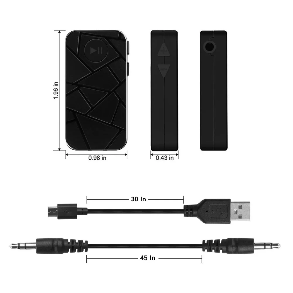 Мини беспроводной Bluetooth V4.1 приемник 3 5 мм Автомобильный домашний AUX стерео аудио