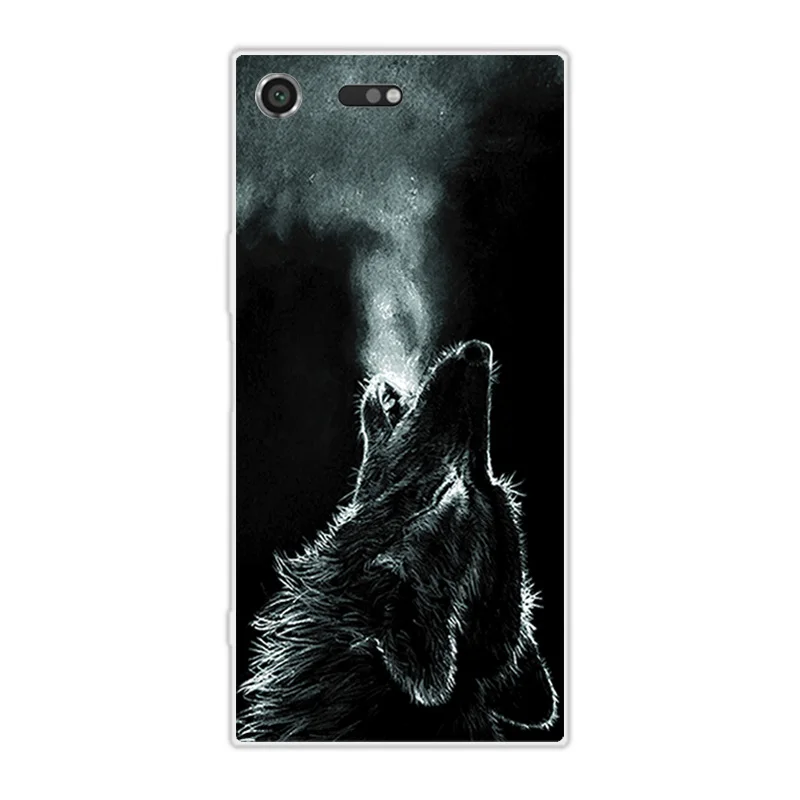 Для Sony Xperia XZ Премиум ТПУ Силиконовые Мягкий Scen Прозрачный чехол для телефона 5 46