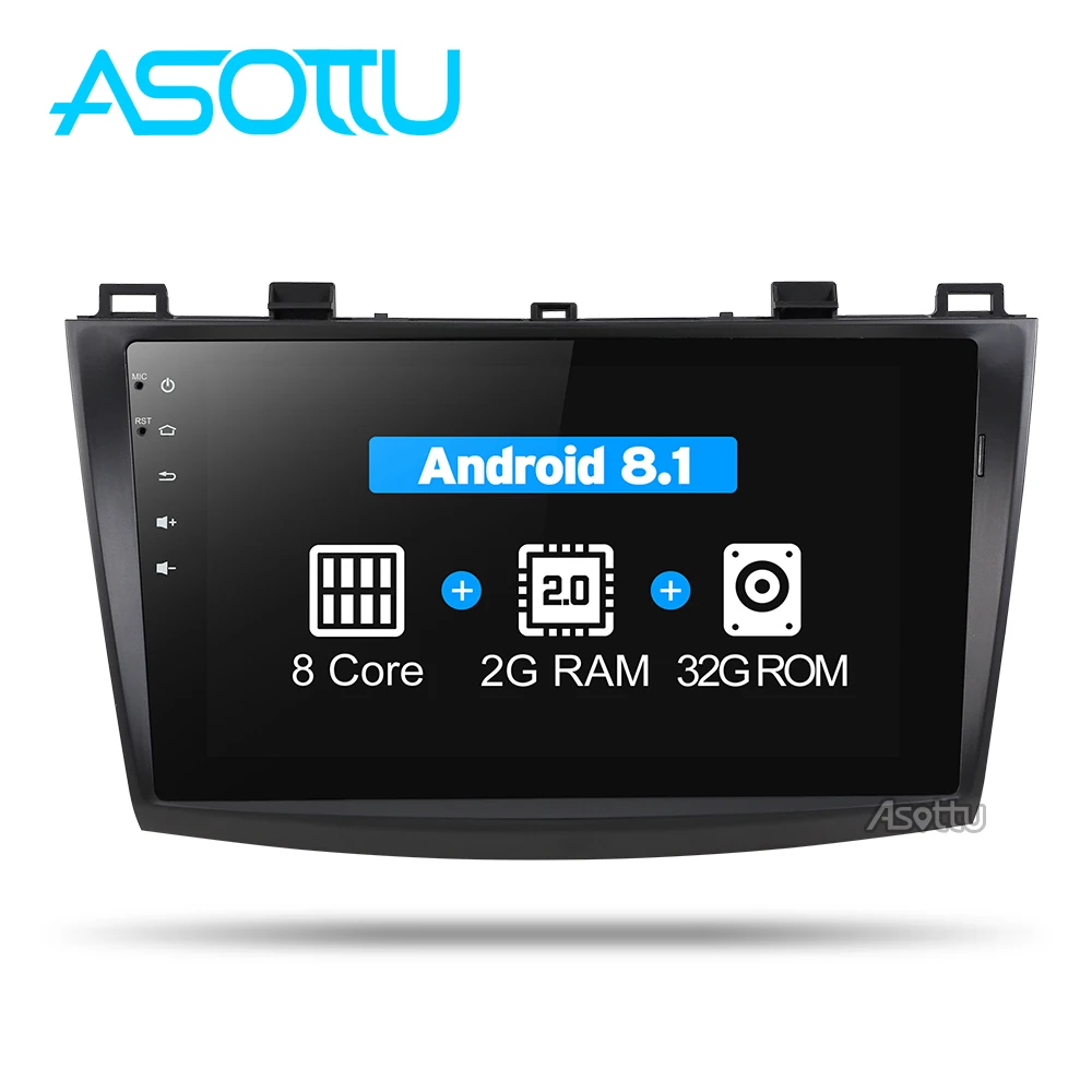 Asottu MMZD9081 android 8 1 автомобильный dvd для MAZDA 3 9 дюймов сенсорный экран Восьмиядерный gps