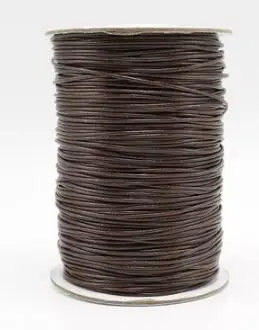 dark brown 1 вощеный хлопковый шнур, ремешок, ожерелье, вощеная нить, веревка для ювелирных браслетов DIY 0,5/1/1,5/2 мм - Цвет: dark brown
