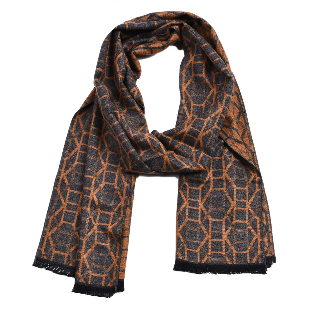 Прямая поставка модный дизайн 2018 мужской кашемировый шарф роскошный бренд