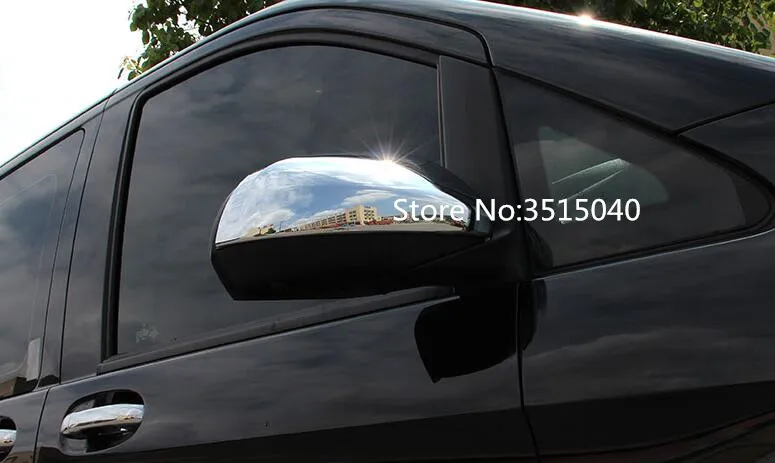 Для Mercedes Benz Vito 2017 из 2 предметов ABS Chrome автомобилей боковой двери Зеркало заднего