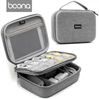 Водонепроницаемый Органайзер Boona EVA из ткани Оксфорд для iPad, usb-кабель для передачи данных, внешний аккумулятор для наушников, дорожная сумка для хранения цифровых гаджетов