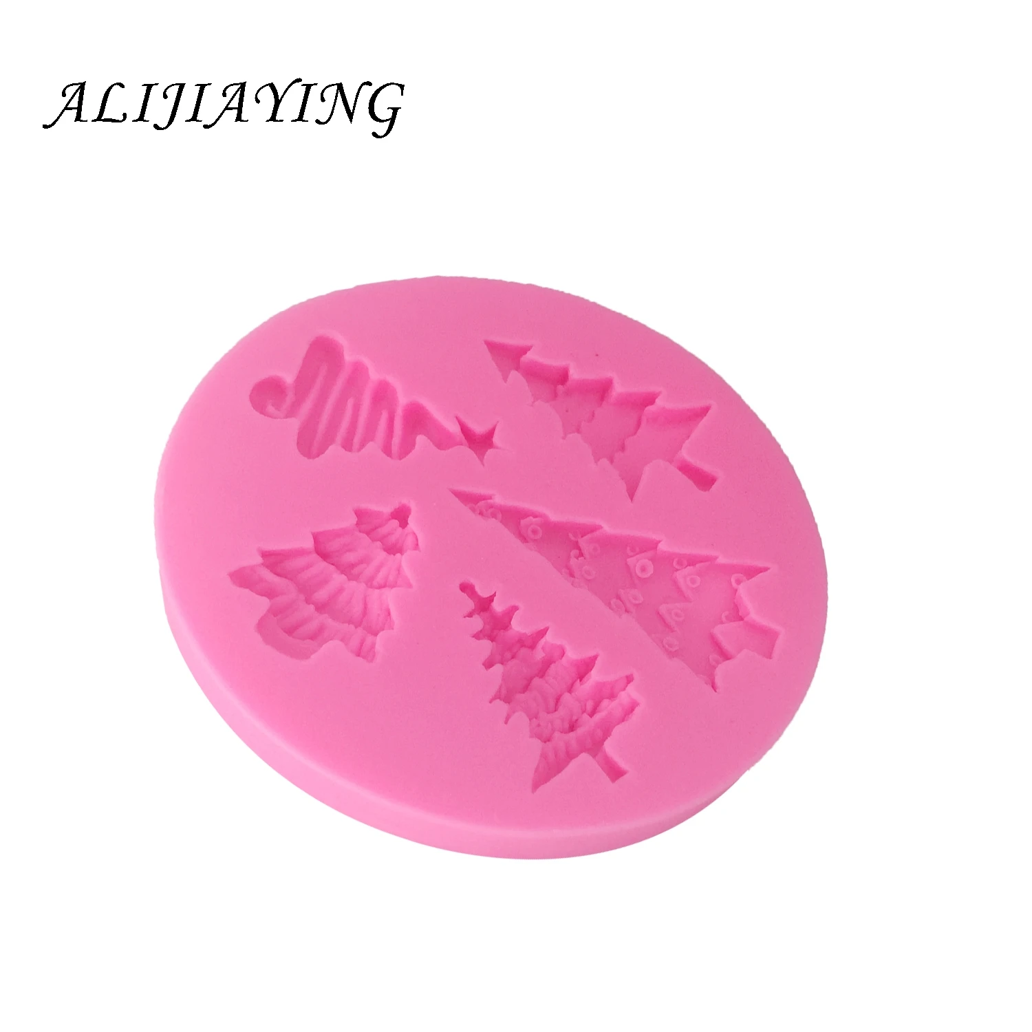 Рождественская елка силиконовая форма для помадки украшение торта десертные