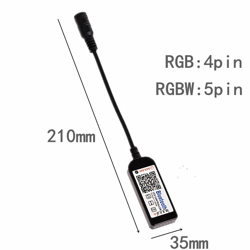 Светодиодный мини контроллер RGB 12 в пост. Тока Wi Fi 3 канала Bluetooth RGB/RGBW светодиодный