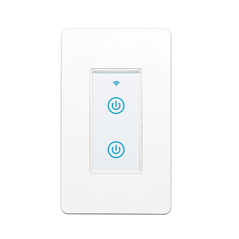 2 gang Smart Life Tuya App US Wifi переключатель Smart Touch панель Переключатель умный дом автоматизация работает с Google Home помощь Alexa IFTTT - Комплект: 2 gang