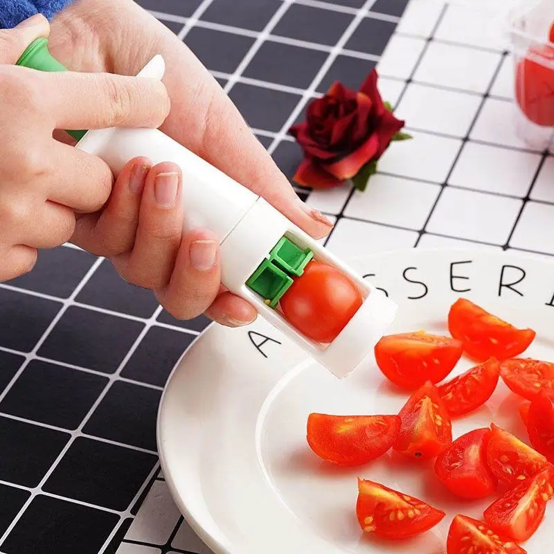 Креативный DIY Пластиковый прессованный нож для резки фруктов Veggie пищевой