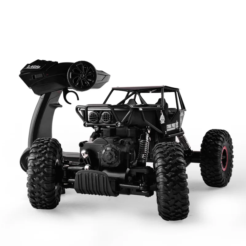 1:18 RC Car 4DW Rock Crawlers 2.4GHz Metal Rally Climbing Double Motors Bigfoot Remote Control Model Toys for Boys | Игрушки и хобби