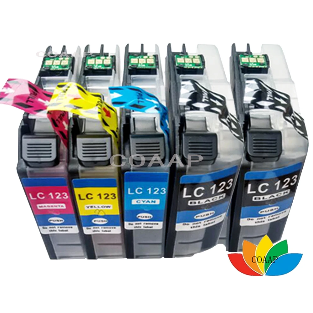 

5 Compatible ink cartridge for Brother LC-125BK LC-125C LC-125M LC-125Y MFC-J4510DW MFC-J4610DW MFC-J4710DW MFC-J4410DW