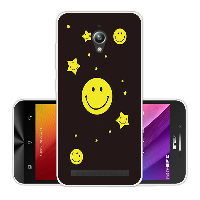 Для Asus Zenfone Go ZC500TG Мягкий ТПУ прозрачный силиконовый зеленый чехол для ZC ZC500 500 500TG