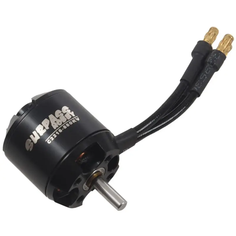 

High Performance 2216 880KV 14 Poles Brushless Motor for RC Airplane Fixed-wing Black