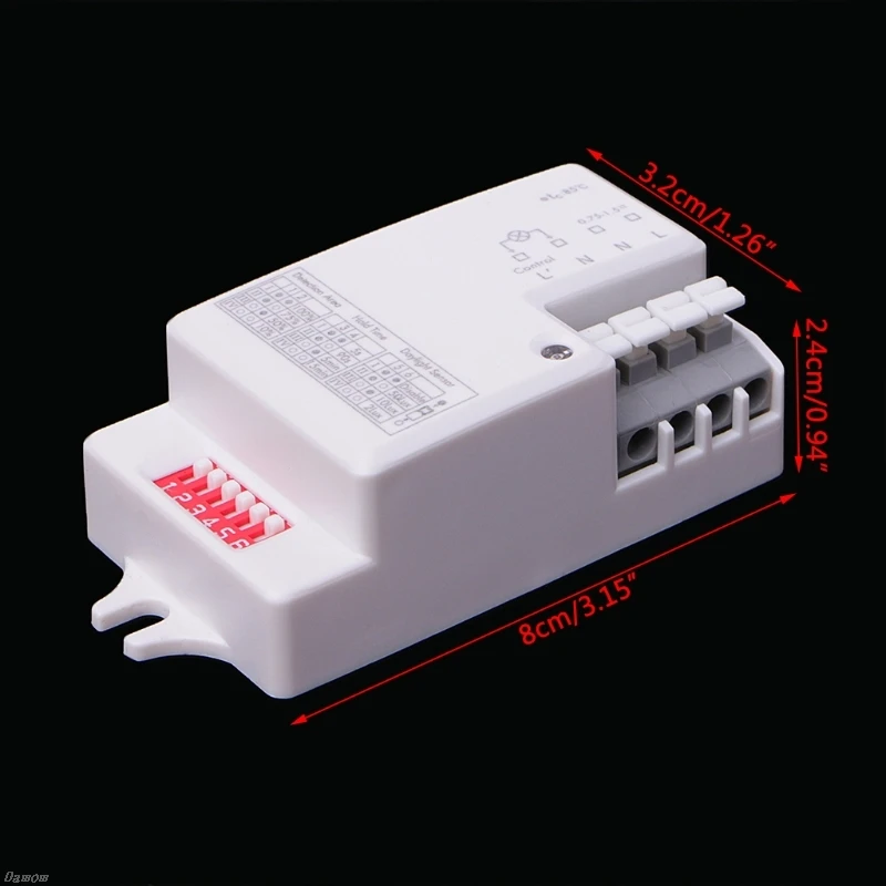 AC 220 V-240 V/50Hz микроволновый радар Датчик движения тела детектор для Светодиодный светильник Damom