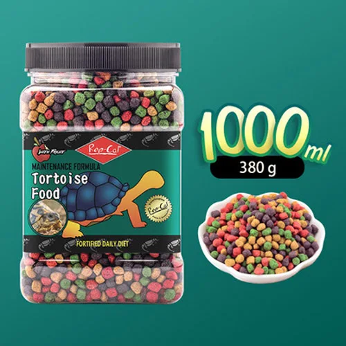 1000ml 380g Deleba излучаемый Spurred черепаха Террапин черепаха корм, палочки гранулы рептилий Аквариум рыба еда Сделано в США - Цвет: 1000ml 380g