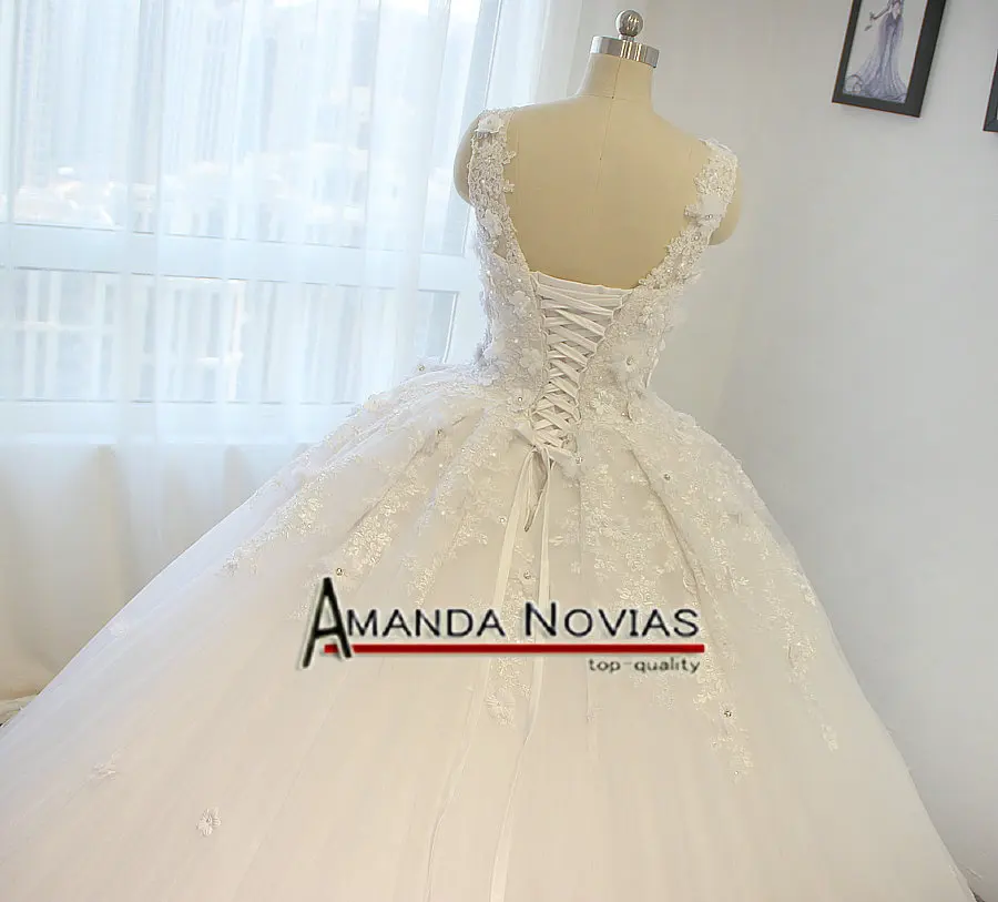 2019 Свадебное Платье Amanda Novias 100% реальное пышное свадебное платье принцессы
