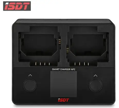 ISDT NP2 18 Вт DC Двухканальное зарядное устройство с ЖК-дисплеем IPS USB Type-C входное