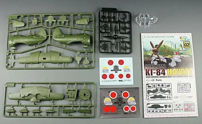 Tiger 102 Второй мировой войны японский Nakajima KI-84 Hayate Fighter Q Edition милая серия пластиковый самолет комплект моделей конструктор