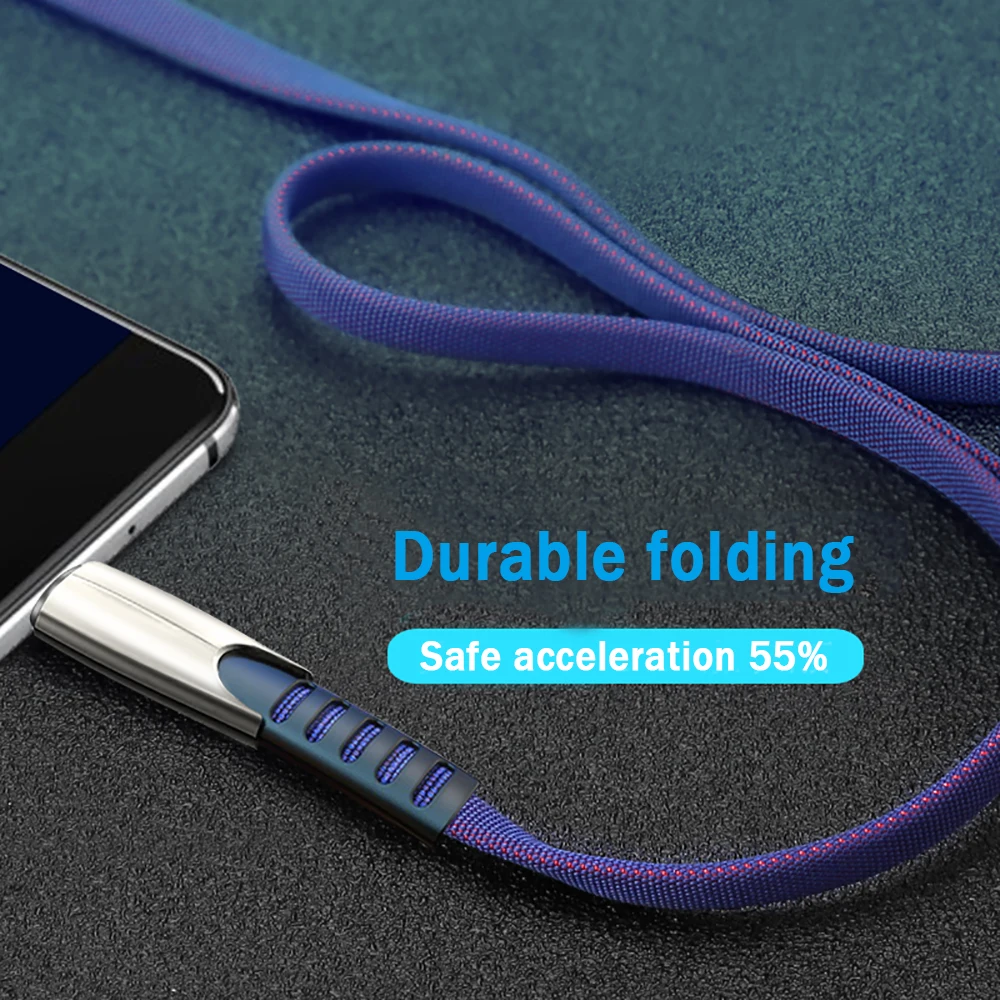 Быстрая зарядка USB кабель для мобильного телефона Micro Type C зарядный iPhone XS 8 6s Samsung 6