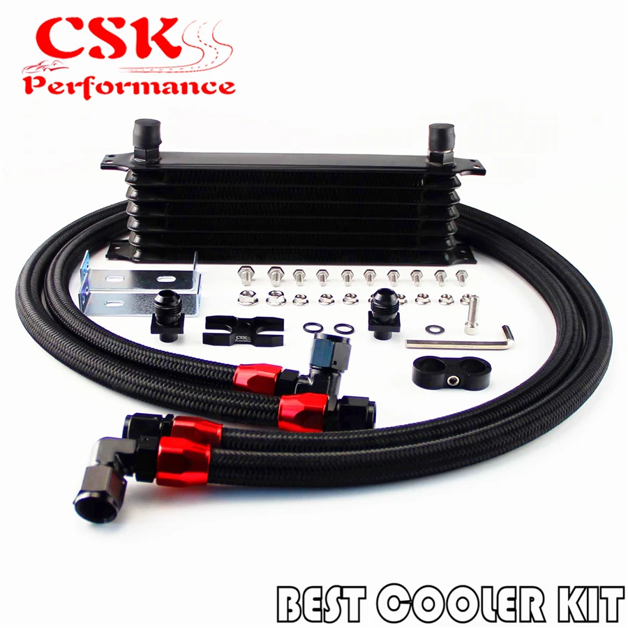 Для BMW E36 E46 Euro E82 E9X 135 10AN 7 ряд двигателя гоночный масляный охладитель комплект