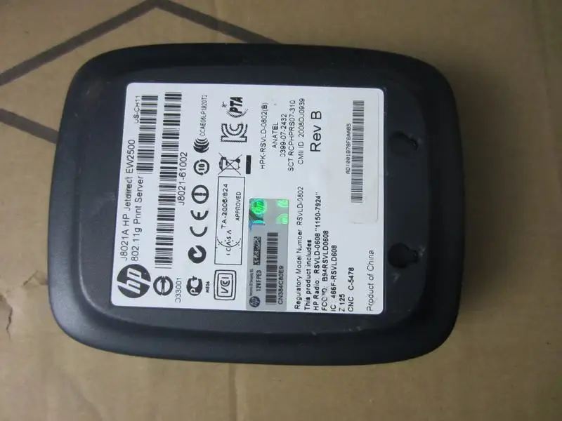 Оригинальный внешний Печатный сервер J7942A JetDirect для laserjet 1020 1022 1160 1320 2410 2420 2430 2550 3000