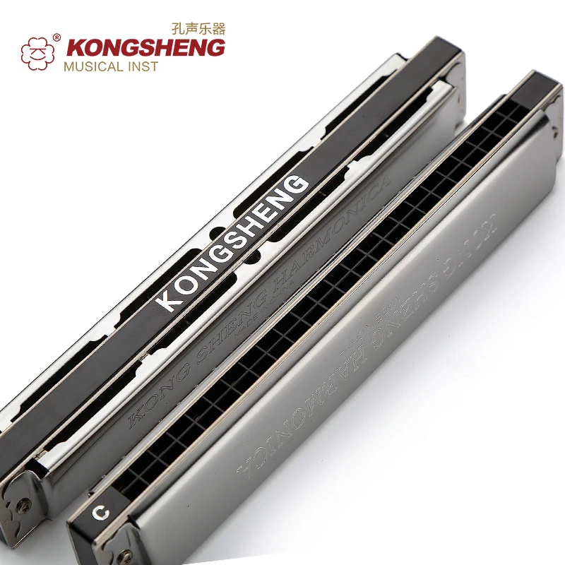 Губная гармошка KONGSHENG Tremolo с 24 отверстиями для рта или начинающих с/# C/D/# D/E/F/# F/G/# G/A/#