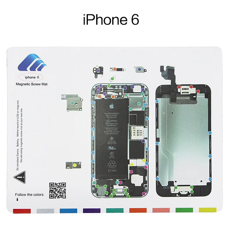 Профессиональный Магнитный винтовой коврик для ремонта iPhone 6 6s 6plus 6splus инструмент