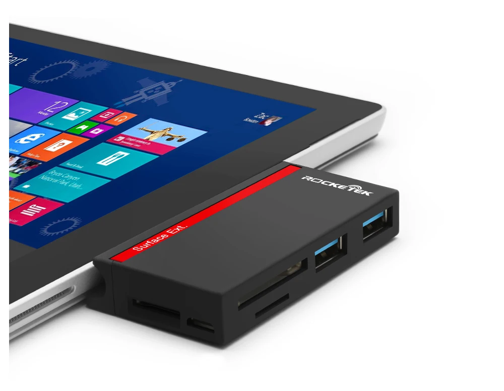 Игровая мышь Rocketek usb 3,0 мульти концентратор usb 5 в 1 устройство чтения карт памяти Адаптер для SD/TF micro SD Microfoft Surface Pro 3/4/5/6 для портативного компьютера