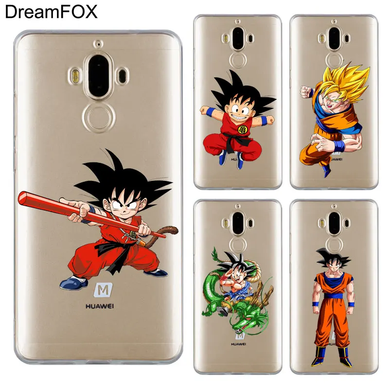 DREAMFOX M214 мультфильм Dragon Ball Man Wukong Мягкий ТПУ силиконовый чехол для huawei mate 8 9 10 20 30 Lite