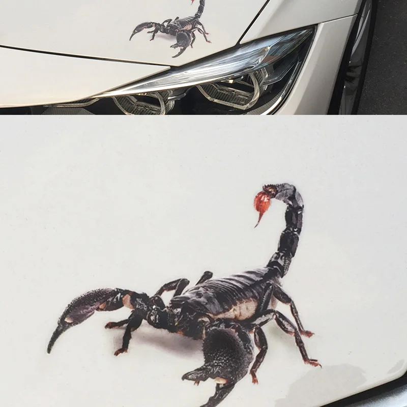 3D стикер для автомобиля животные бампер паук Gecko скорпионы Porsche Cayenne Macan S Panamera Cayman
