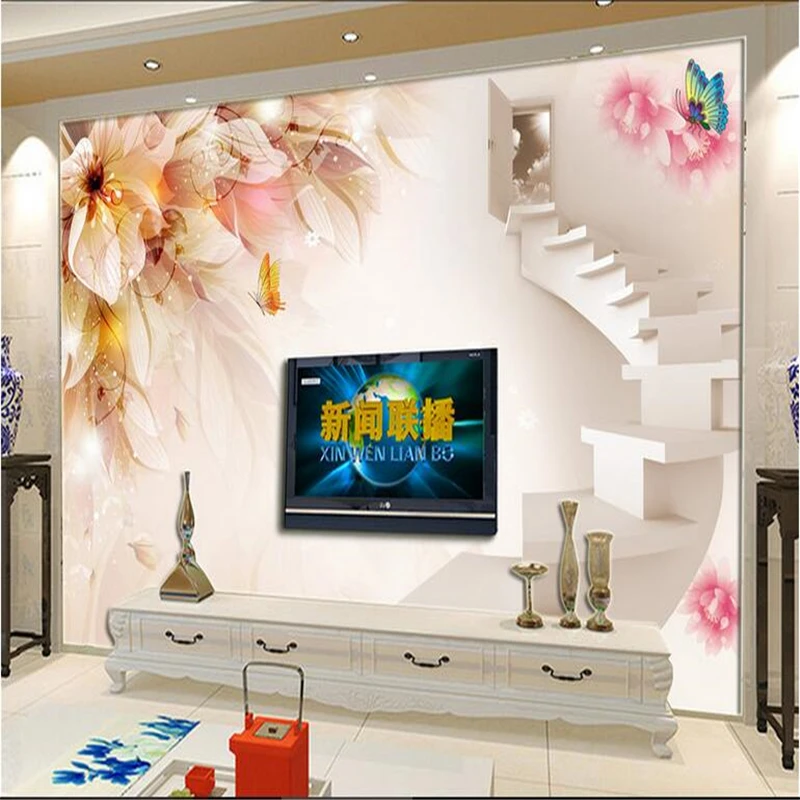 Фотообои beibehang на заказ 2D настенные картины 3D плитка лилии настенный фон обои |