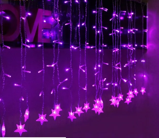 

3M * 1M150led lantern Five-star LED ice bar lights Curtain lights lawn garden lights waterproof
