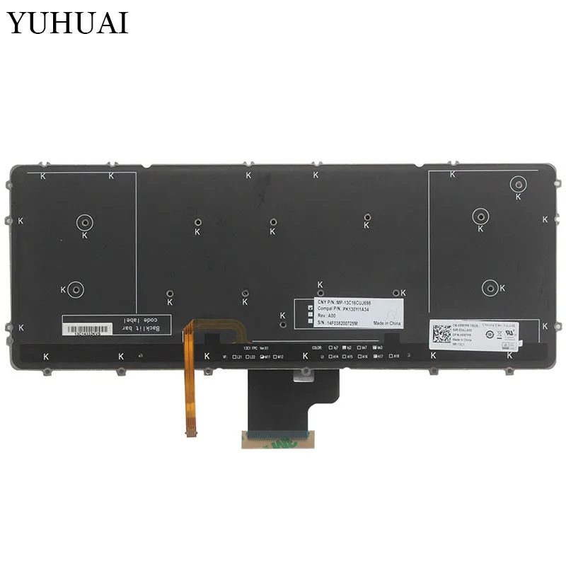Новая канадская Французская клавиатура ноутбук для Dell Precision M3800 XPS 15 9530 Черная клавиатура с подсветкой