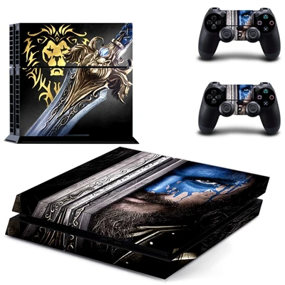 GYTM0349 Warcraft стиль кожи Наклейка Обложка для Playstation 4 PS4 консоли и Обложка наклейки 2 контроллеров - Цвет: GYTM0349