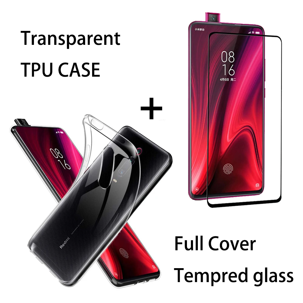Противоударный прозрачный чехол из ТПУ для Xiaomi Mi 9T Pro с полным покрытием защита