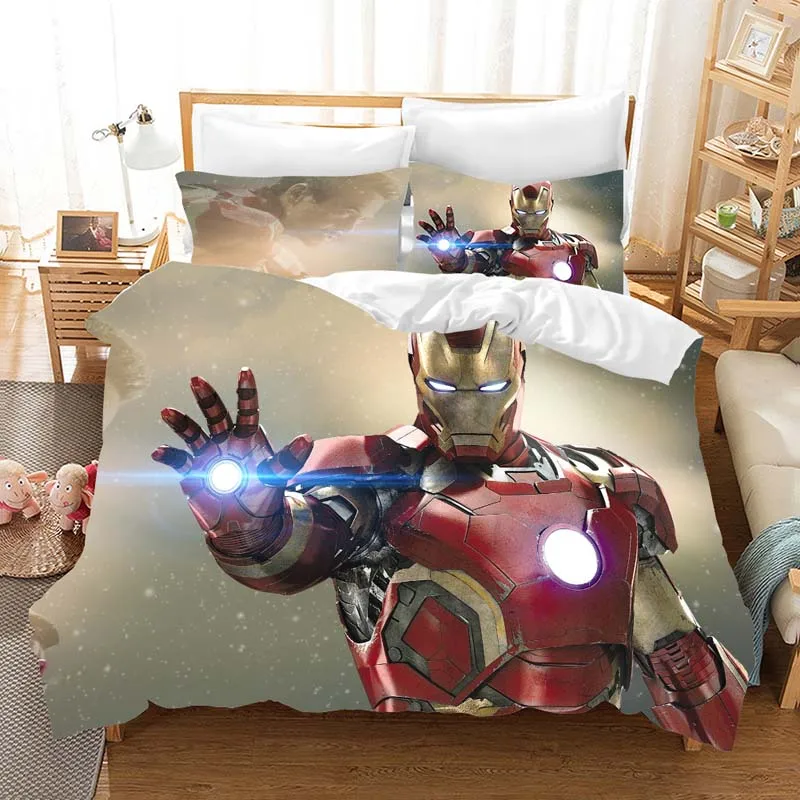 5 Мстители, Железный человек, 3d комплект постельного белья, пододеяльник, Капитан Америка, Тор, наволочки, одеяла, комплекты постельного белья, постельное белье - Цвет: 5