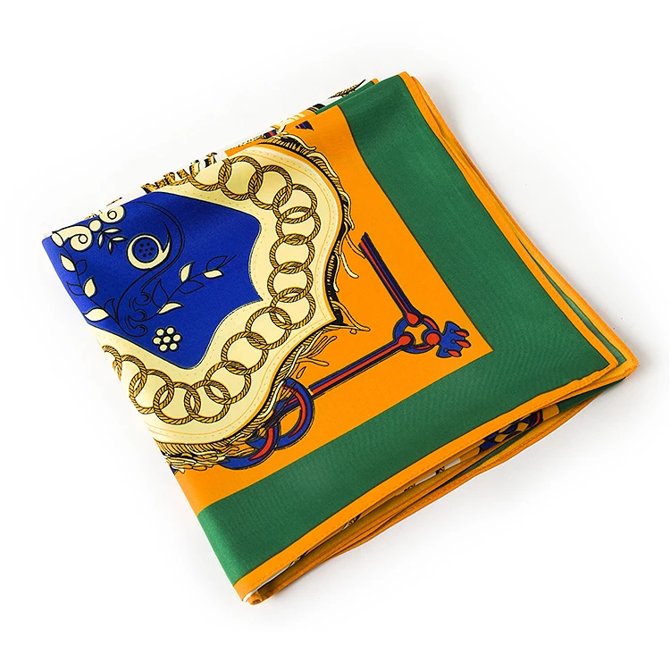 Шелковый женский квадратный меч солдата 100 см * шелковый шарф Женский