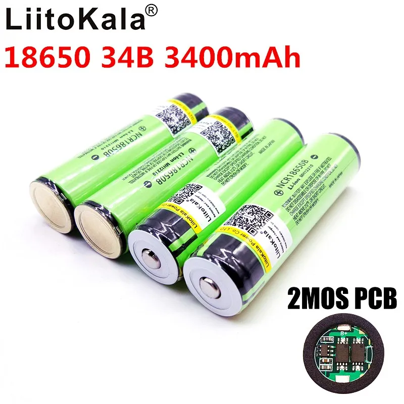 10 единиц/Лот Новый liitokala lii-30B 18650B перезаряжаемая батарея для ncr18650B 3400 mAh 3 7 V PCB
