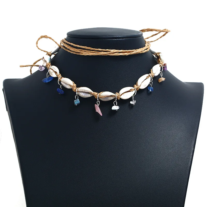 LiuXSP Новое модное ожерелье женское короткое Тканое для свадебной вечеринки