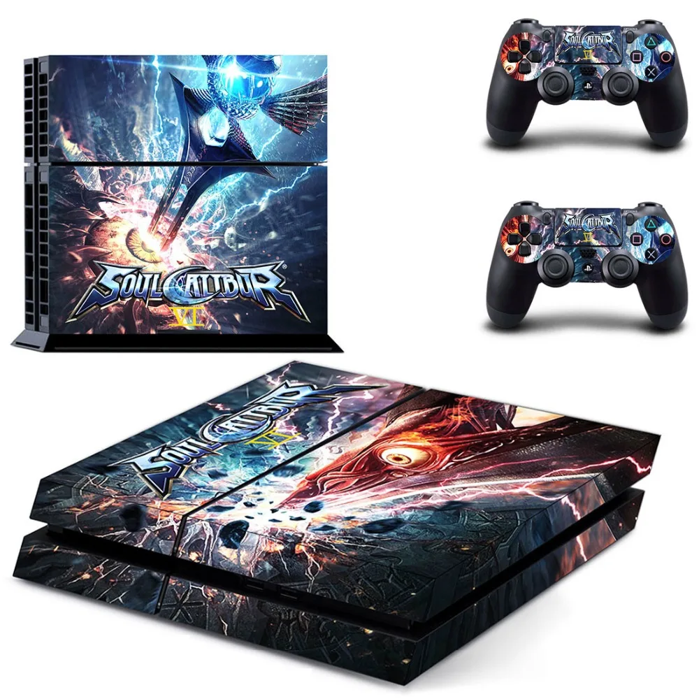 Виниловая наклейка Soulcalibur VI PS4 для Sony PlayStation 4 и 2 контроллера PS4|Наклейки| |