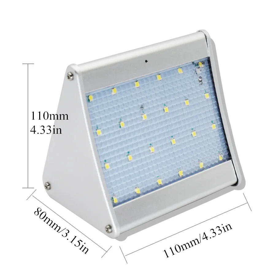 Солнечный свет радар Микроволновая печь движения Сенсор 24leds лампы
