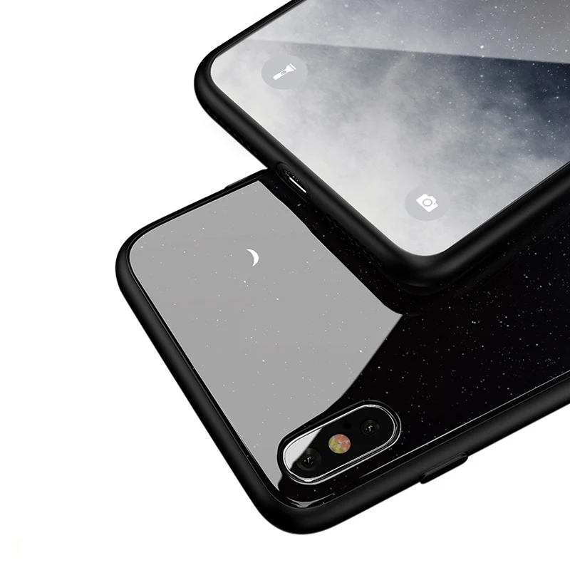 Стеклянный чехол SoCouple для iphone 7 8 6 6s plus SE со звездами и космосом 11 12 Pro Xs max XR