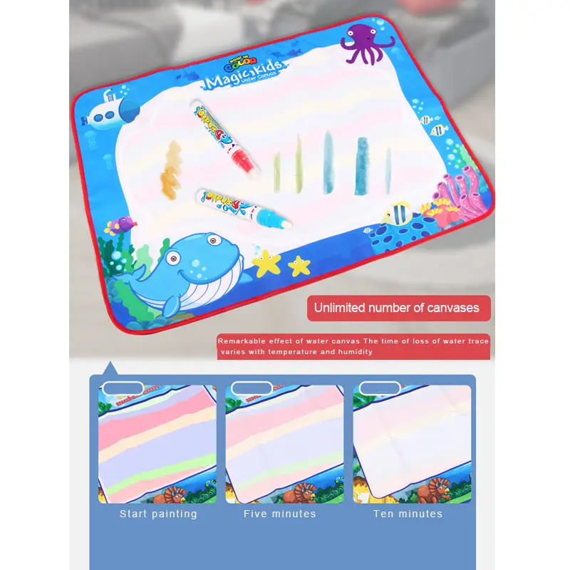 Dual Side Magic Doodle Water Drawing Mat with Flying Chess Pad Games Educational Toys BM88 | Игрушки и хобби